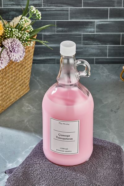 FBZhome زجاجة منعم جالون 1500 مل (غطاء أبيض)