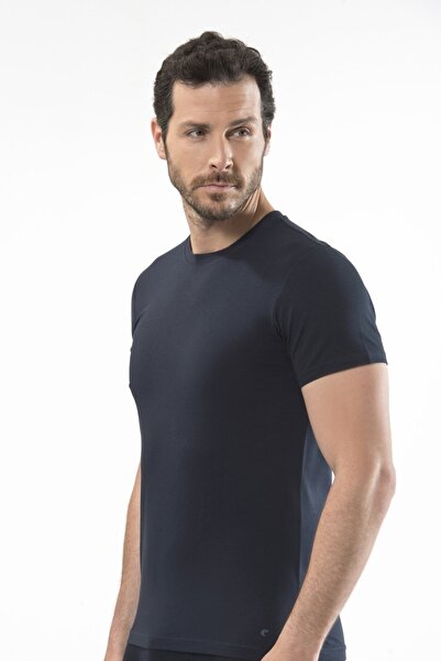 Cacharel Ανδρικό μπλουζάκι Cotton & Lycra, O γιακά με κοντό μανίκι