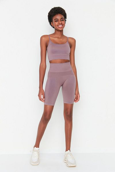 Jerf Vella - Lilac High Waist Recovery Biker κολάν