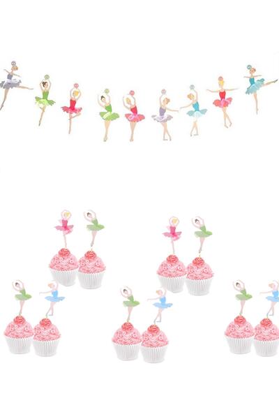 Partifabrik مجموعة زينة عيد الميلاد تحت عنوان راقصة الباليه، مسواك وزخرفة حائط