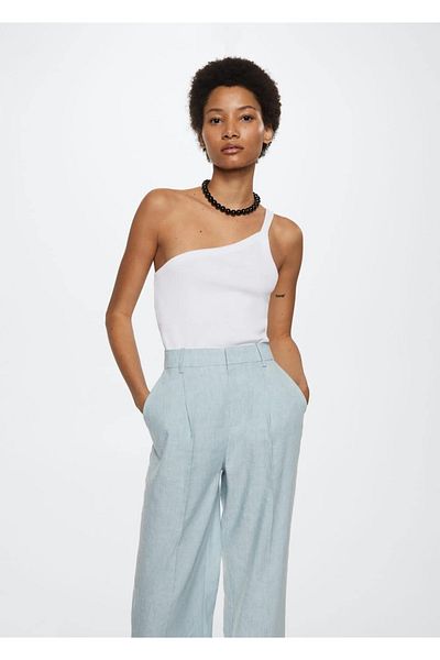MANGO Woman Top cu design asimetric