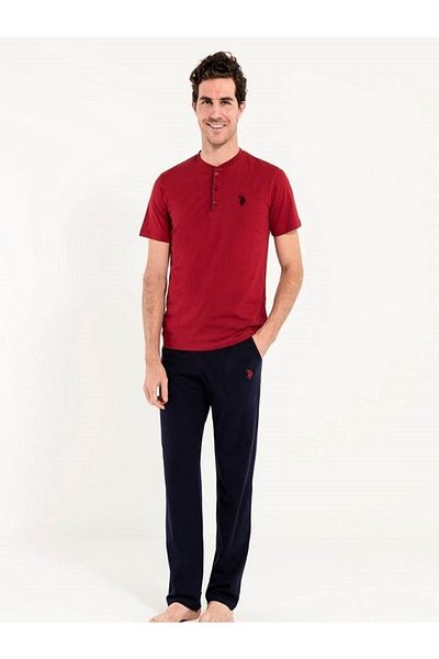 U.S. Polo Assn. 12005 Σετ ανδρικών πιτζάμες 3 τεμαχίων