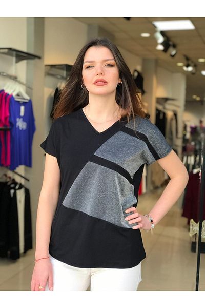 citycenterfashion Γυναικείο νεανικό T-shirt μεγάλου μεγέθους Cty-xyn-6115