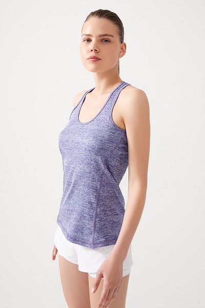 LOS OJOS Unterhemd - Lila - Regular Fit