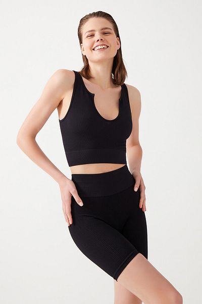 LOS OJOS Bustier - Schwarz - Unifarben
