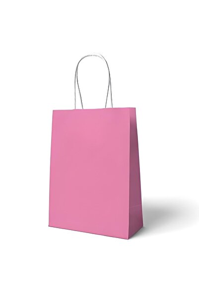 DÜVENCİ TİCARET Ροζ τσάντα με λαβή 10 τεμαχίων - 18x8x24