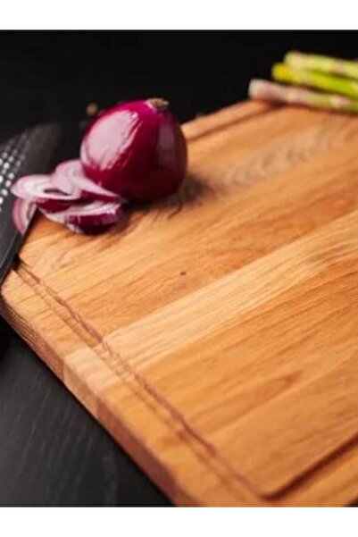 kozawoodart Doğal Ahşap Peynir Ve Sunum Tabağı, Kesme Tahtası Dikdörtgen Kayın Ağacı