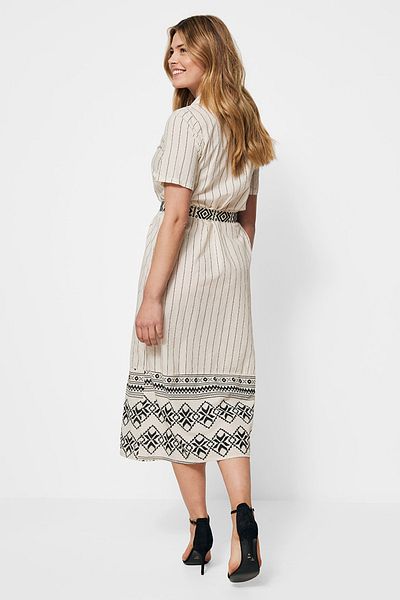 MEXX Kleid - Ecru - Blusenkleid