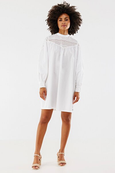 MEXX Kleid - Weiß - Blusenkleid
