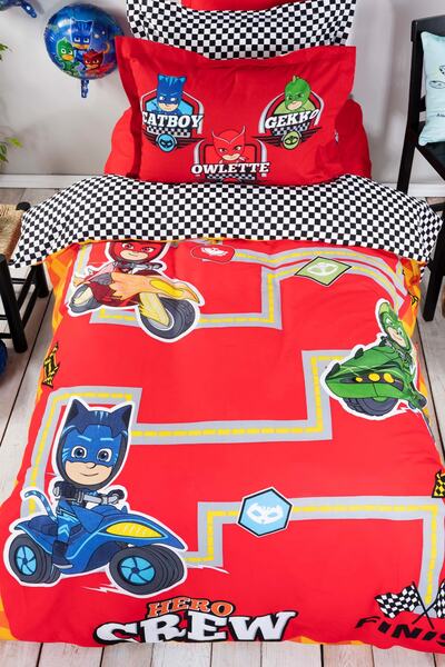 PJMASKS Комплект завивка Pj Mask от Karaca Home Racing, 100% памук