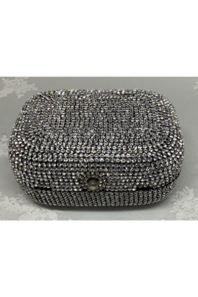 Taşlı Metal Clutch Canta