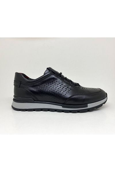 Clasica Genuine Leather Sneakers Black Men's Shoes