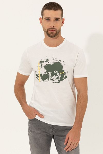Pierre Cardin Ανδρικό T-Shirt Ecru - G021SZ011.000.1373923.VR019