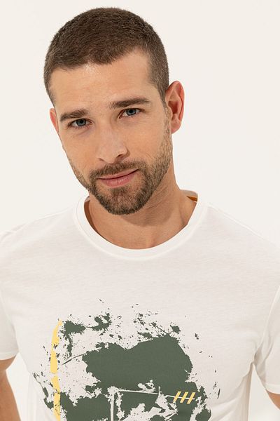 Pierre Cardin Ανδρικό T-Shirt Ecru - G021SZ011.000.1373923.VR019