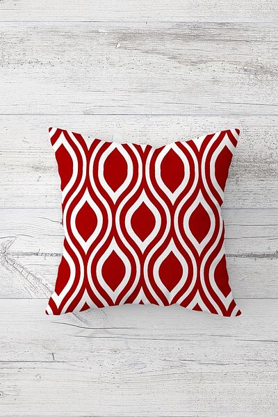 on the clouds Burgundy Decorative Patterned Single Sided Hidden Zippered Pillow Case Throw Pillow Sofa Pillow Case