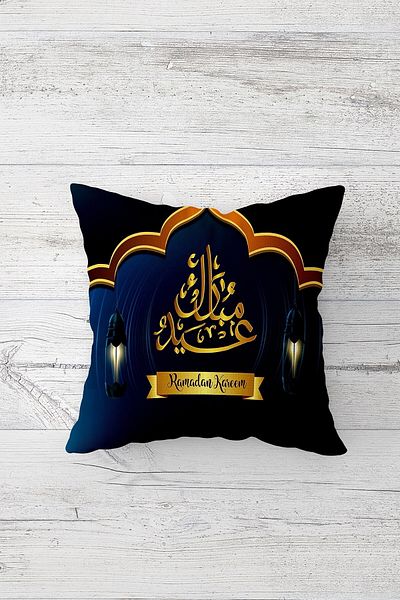 on the clouds Ramadan Kareem Lantern Față de pernă cu fermoar ascuns imprimat pe o parte