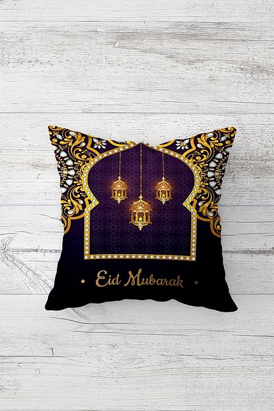 on the clouds Ethnic Lantern Crescent Printed Ramadan Kareem - Κρυφό φερμουάρ, Μαξιλάρι καθίσματος με ριχτάρι διπλής όψης
