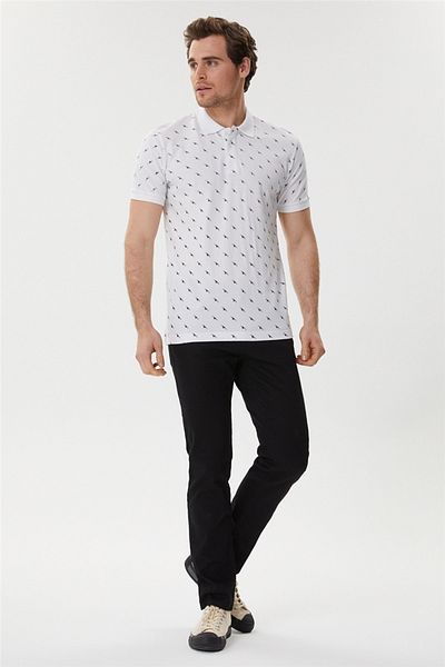 Lee Cooper Ανδρικό μπλουζάκι με γιακά πόλο Bobby Λευκό