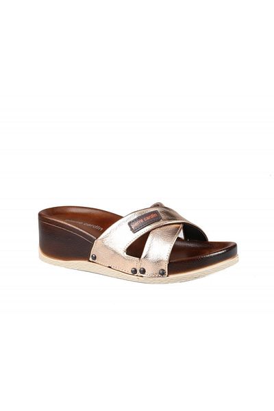 Pierre Cardin PC-3217 Orthopedic Gold Women's Slippers