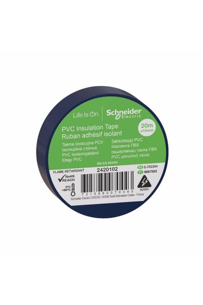 Schneider Electric Schneider Mavi Schneider Izole Bant (ELEKTRİK BANDI) 20 Metre