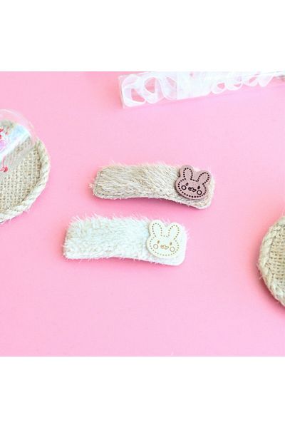 Şeker Ofisi 2 Pieces Plush Rabbit Buckle