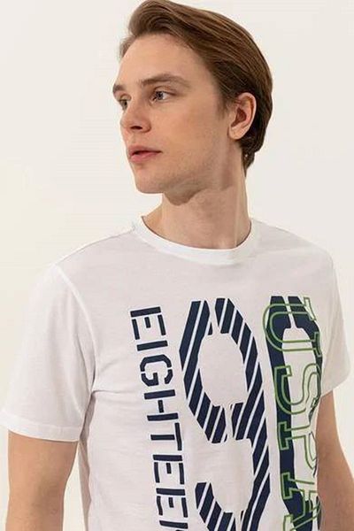 U.S. Polo Assn. Omarı 1358326 G081gl011 - Ανδρικό λευκό μπλουζάκι