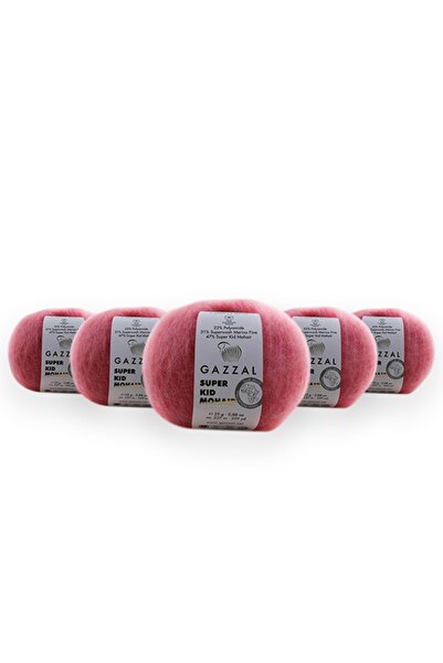 Gazzal Super Kid Mohair 25 γρ. Συσκευασία των 5, 78% Μαλλί - 22% Πολυμερές Νή...