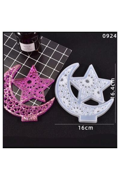 Siliko World Epoksi Kalıbı Ay Yıldız Ve Taban Takım