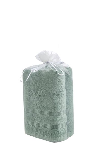 kiraz Σετ πετσετών Elisa 50x100 Green Microcoton 2 τεμαχίων