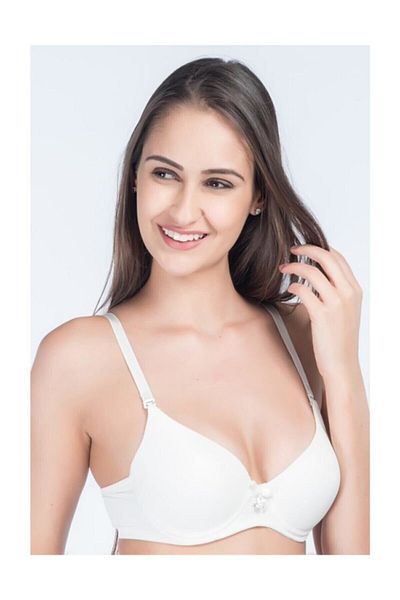 Lora Garden Women's White Padded Bra 2250