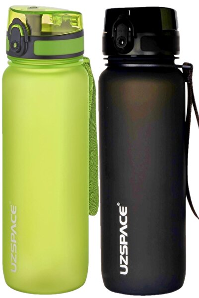 Uzspace 800Ml Tritan Water Bottle - 25 Cm, Set of 2, No Bpa Odor Leakage