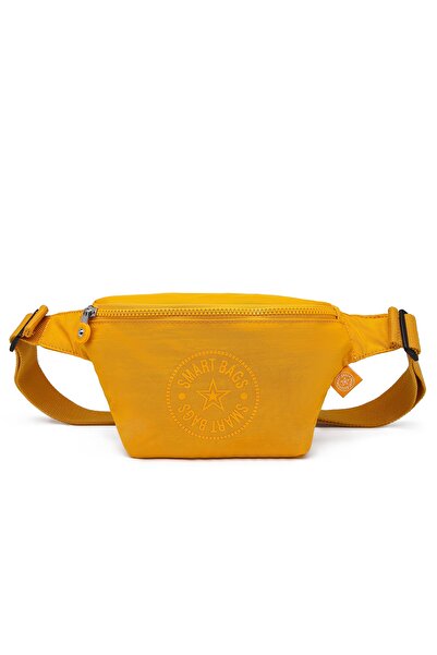 SMART BAGS Bodybag Kadın Bel Çantası Krinkıl Kumaş 3099 Hardal