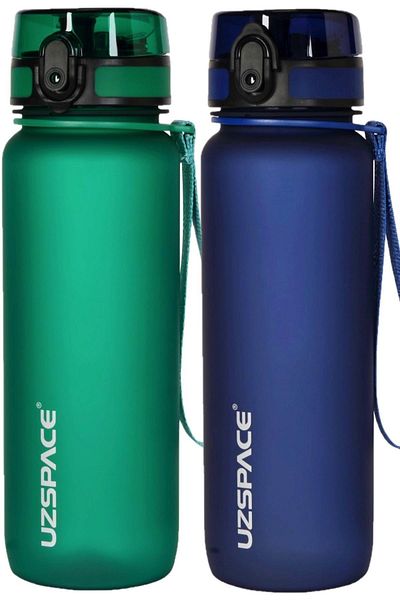 Uzspace Set of 2 800ml Water Flask Bpa No Odor Leakage