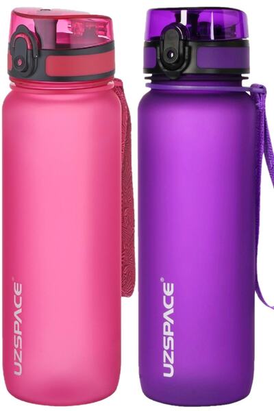Uzspace Set of 2 800ml -new Size-length 25 cm-tritan Water Bottle Bpa No Odor...