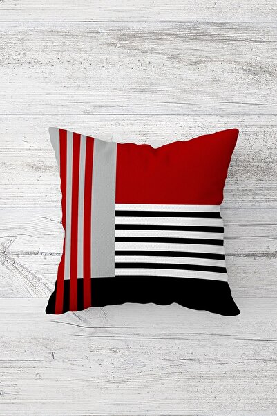 Pelangi غطاء وسادة بسحاب مخفي مطبوع على الوجهين، غطاء وسادة للمقعد