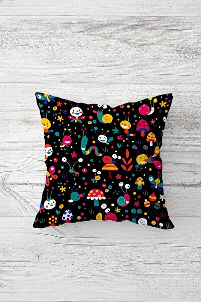 Pelangi طباعة مزدوجة الجوانب - غطاء وسادة مزخرف بسحاب مخفي وقابل للغسل ومقاوم...