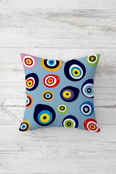 Pelangi عين الشر مطرز سحر مزدوج الجانب الطباعة المخفية زيبر وسادة رمي وسادة م...