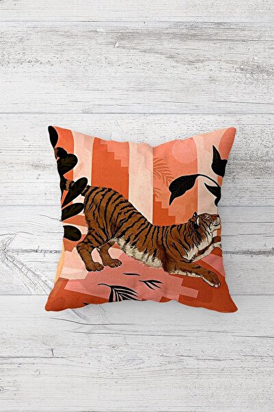 Pelangi غطاء وسادة بنمط الفهد على الوجهين - وسادة مقعد رمي مع تفاصيل سحاب مخفي