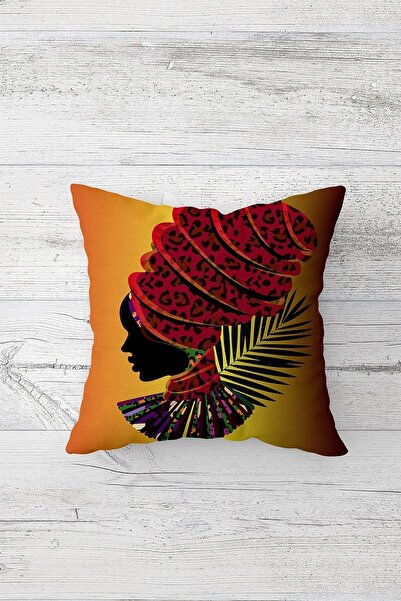 Pelangi African Black Woman Leopard Ethnic Double Sided Printed Hidden Zipper...