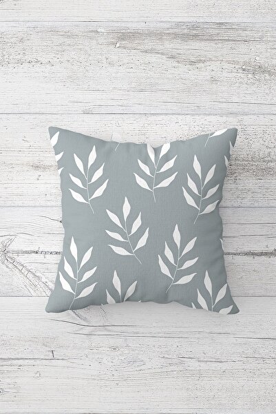 Pelangi غطاء وسادة بسحاب مخفي مطبوع على الوجهين من أوراق الشجر الاسكندنافية، ...