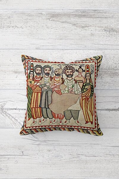 Pelangi العصور القديمة نمط مزدوج الجانب مطبوعة المخفية انغلق وسادة رمي وسادة ...