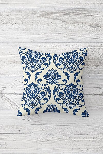 Pelangi Ethnic Shawl Patterned Double Sided Printed Hidden Zippered Pillowcas...