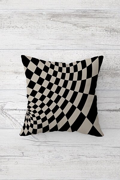 Pelangi غطاء وسادة بسحاب مخفي مطبوع على الوجهين بنمط الشطرنج، غطاء وسادة للمقعد