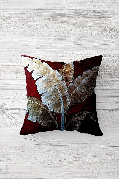 Pelangi غطاء وسادة بسحاب مخفي مطبوع على الوجهين من ريش الطيور الورقية، غطاء و...