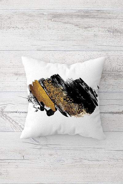 linazaitun One Side Printed Hidden Zipper Washable Stain Resistant Decorative Throw Pillow Cover Pillow Case