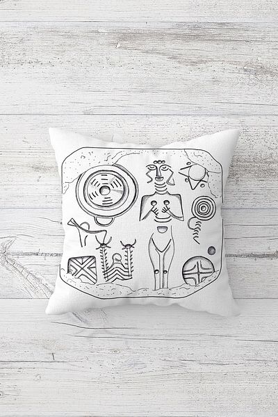 linazaitun One Side Printed Hidden Zipper Decorative Pillowcase Throw Pillow Case Seat Pillowcase