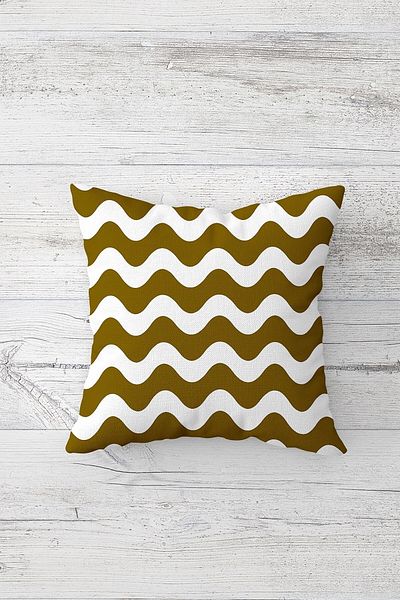 linazaitun One Side Printed Hidden Zipper Washable Stain Resistant Decorative Throw Pillow Cover Pillow Case