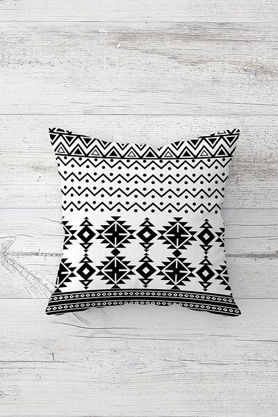 MDLİFE HOME One Side Printed Hidden Zipper Decorative Pillowcase Throw Pillow Case Seat Pillowcase