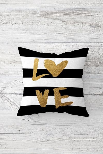 linazaitun One Side Printed Hidden Zipper Washable Stain Resistant Decorative Throw Pillow Cover Pillow Case