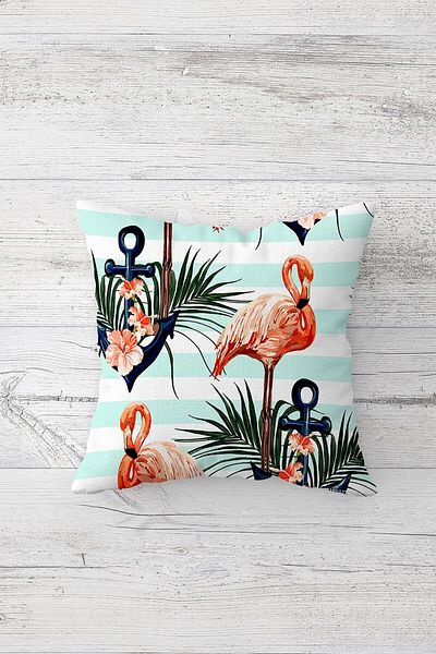 linazaitun One Side Printed Hidden Zipper Decorative Pillowcase Throw Pillow Case Seat Pillowcase